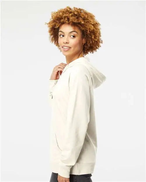 Independent Trading Co. Ss1000 Icon Lightweight Loopback Terry Hooded Sweatshirt - Bone