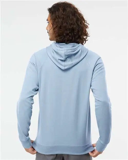 Independent Trading Co. Ss1000 Icon Lightweight Loopback Terry Hooded Sweatshirt - Misty Blue