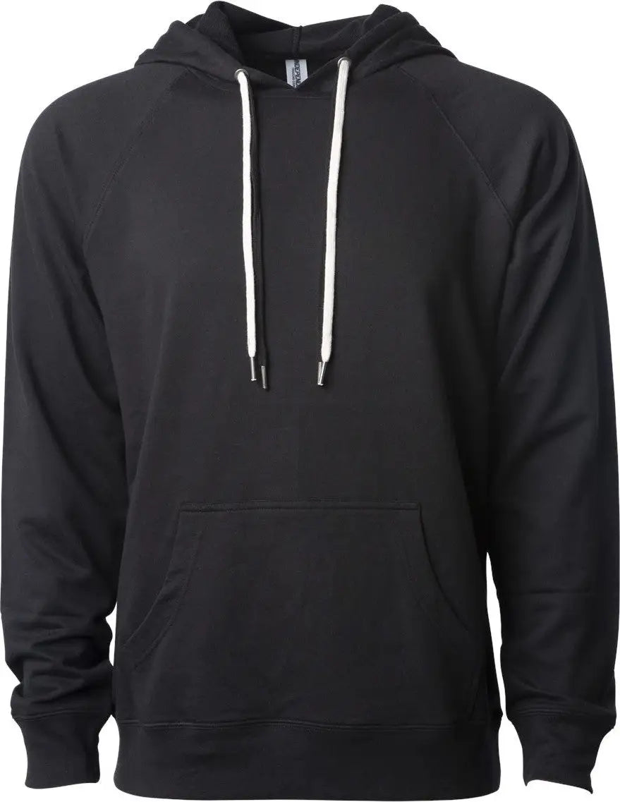 Independent Trading Co. Ss1000 Icon Lightweight Loopback Terry Hooded Sweatshirt - Black - Xs