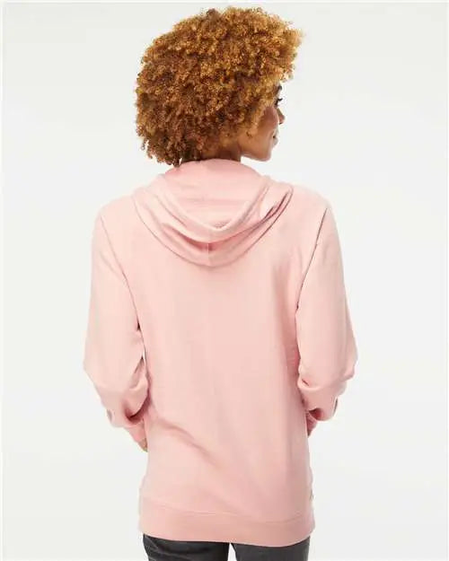 Independent Trading Co. Ss1000 Icon Lightweight Loopback Terry Hooded Sweatshirt - Rose