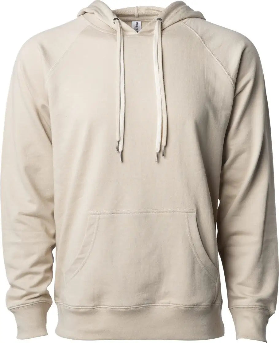 Independent Trading Co. Ss1000 Icon Lightweight Loopback Terry Hooded Sweatshirt - Sand - Xs