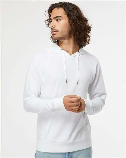 Independent Trading Co. Ss1000 Icon Lightweight Loopback Terry Hooded Sweatshirt - White
