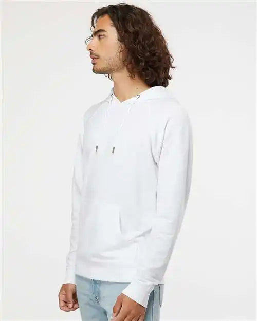 Independent Trading Co. Ss1000 Icon Lightweight Loopback Terry Hooded Sweatshirt - White