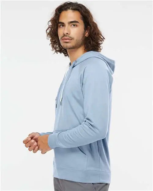 Independent Trading Co. Ss1000 Icon Lightweight Loopback Terry Hooded Sweatshirt - Misty Blue