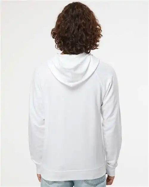 Independent Trading Co. Ss1000 Icon Lightweight Loopback Terry Hooded Sweatshirt - White