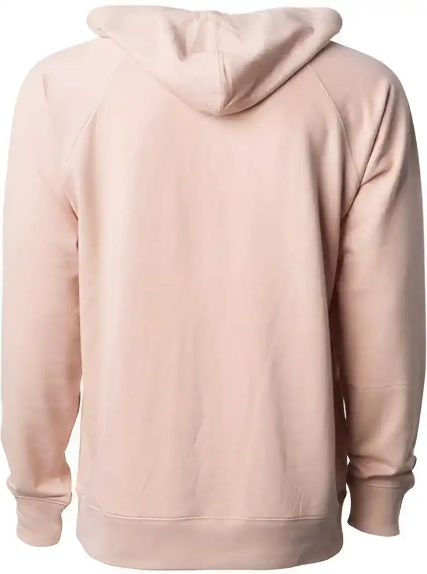Independent Trading co Ss1000 Icon Unisex Lightweight Loopback Terry Hooded Sweatshirt Rose