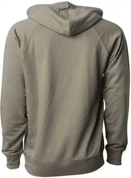 Independent Trading co Ss1000 Icon Unisex Lightweight Loopback Terry Hooded Sweatshirt Olive