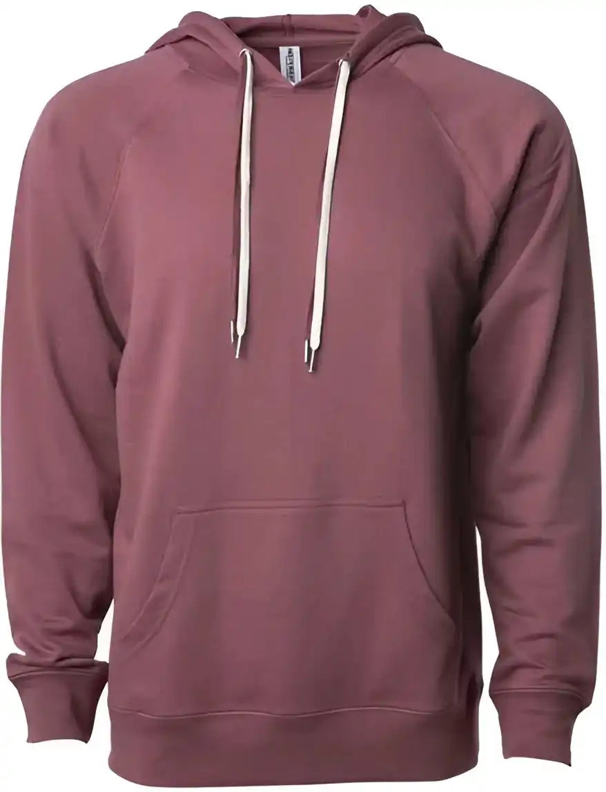 Independent Trading co Ss1000 Icon Unisex Lightweight Loopback Terry Hooded Sweatshirt Port