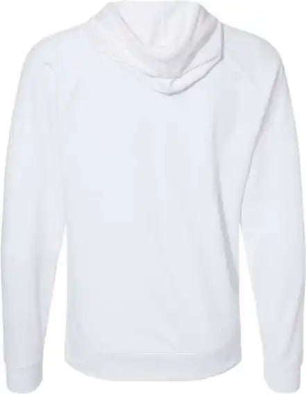 Independent Trading co Ss1000 Icon Unisex Lightweight Loopback Terry Hooded Sweatshirt White