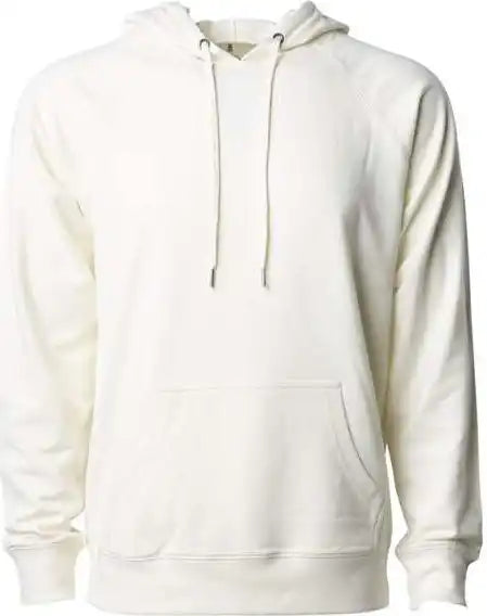 Independent Trading co Ss1000 Icon Unisex Lightweight Loopback Terry Hooded Sweatshirt Bone