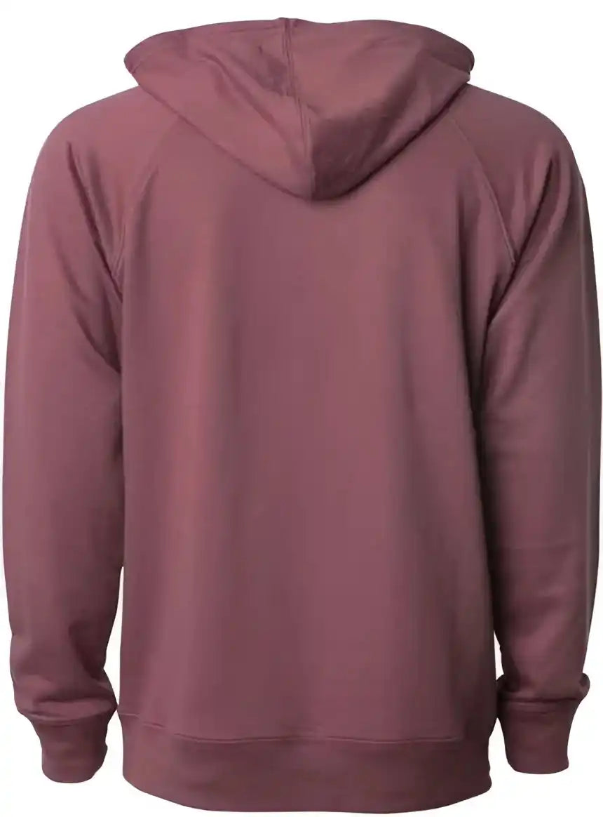 Independent Trading co Ss1000 Icon Unisex Lightweight Loopback Terry Hooded Sweatshirt Port
