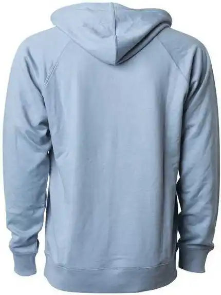 Independent Trading co Ss1000 Icon Unisex Lightweight Loopback Terry Hooded Sweatshirt Misty Blue