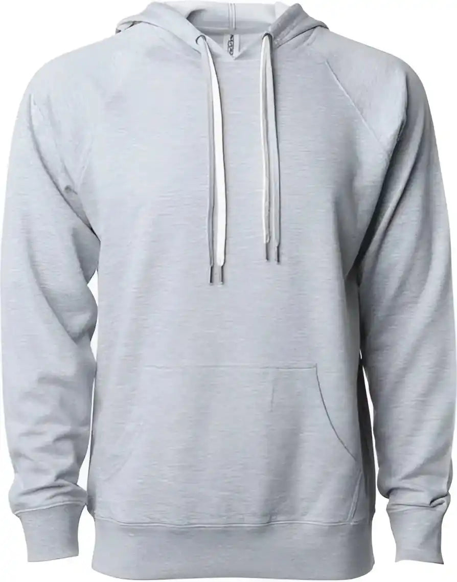Independent Trading co Ss1000 Icon Unisex Lightweight Loopback Terry Hooded Sweatshirt Athletic Heather