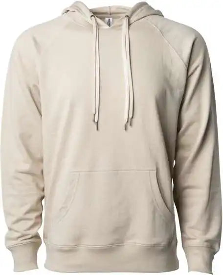 Independent Trading co Ss1000 Icon Unisex Lightweight Loopback Terry Hooded Sweatshirt Sand