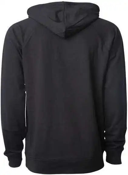 Independent Trading co Ss1000 Icon Unisex Lightweight Loopback Terry Hooded Sweatshirt - Black