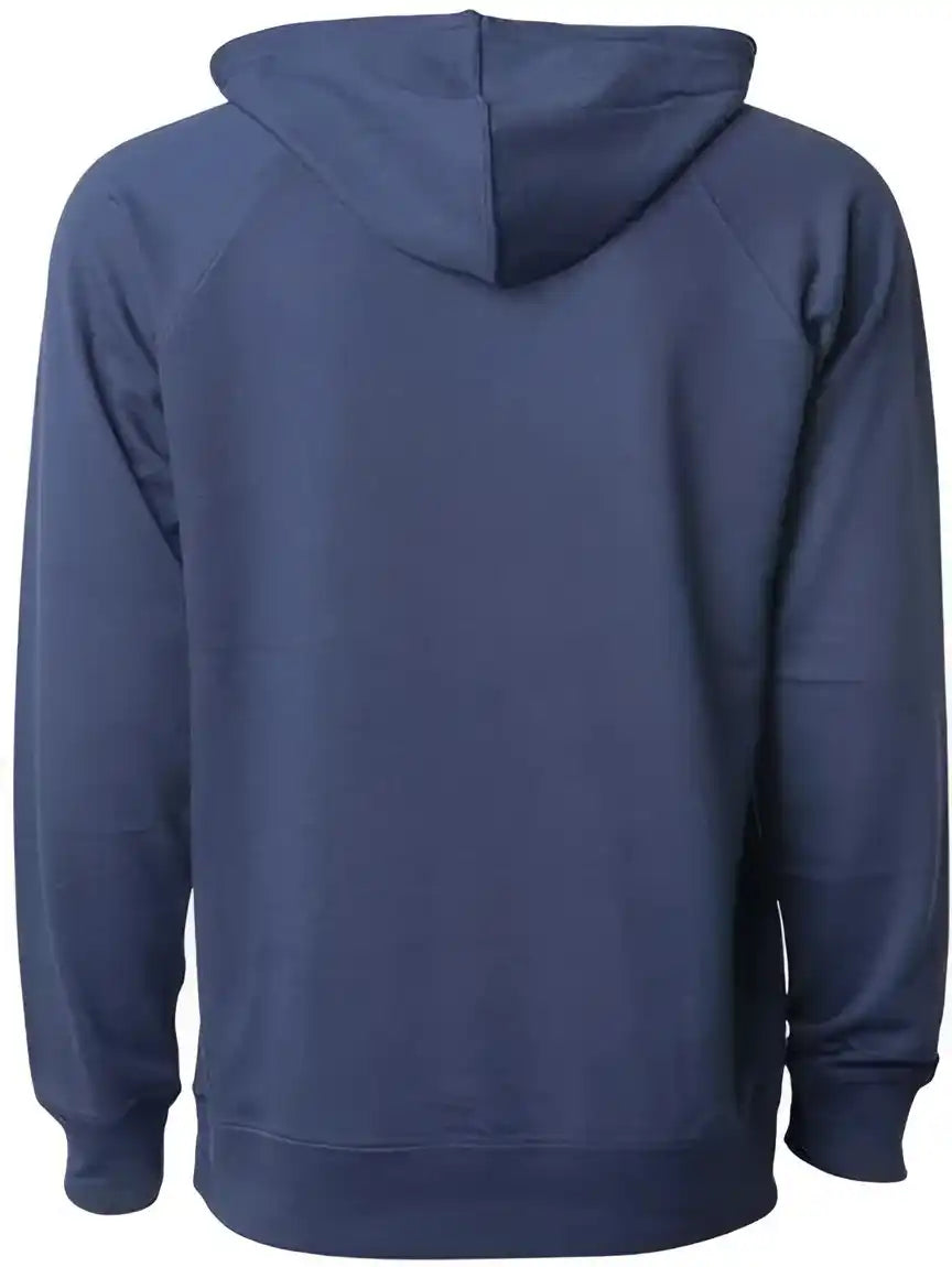 Independent Trading co Ss1000 Icon Unisex Lightweight Loopback Terry Hooded Sweatshirt Indigo