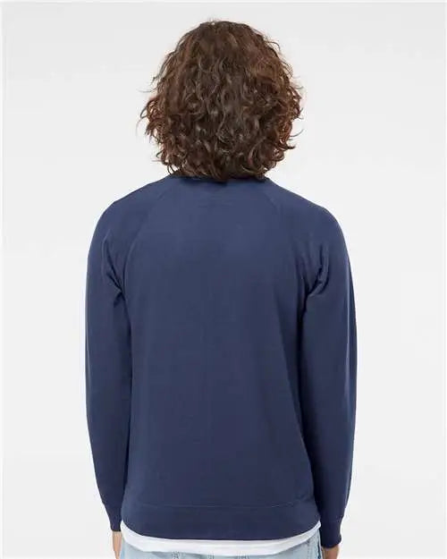 Independent Trading Co. Ss1000c Icon Lightweight Loopback Terry Crewneck Sweatshirt - Indigo