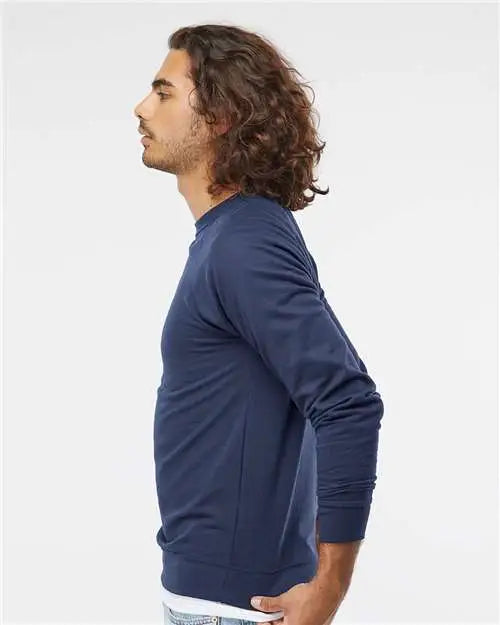 Independent Trading Co. Ss1000c Icon Lightweight Loopback Terry Crewneck Sweatshirt - Indigo