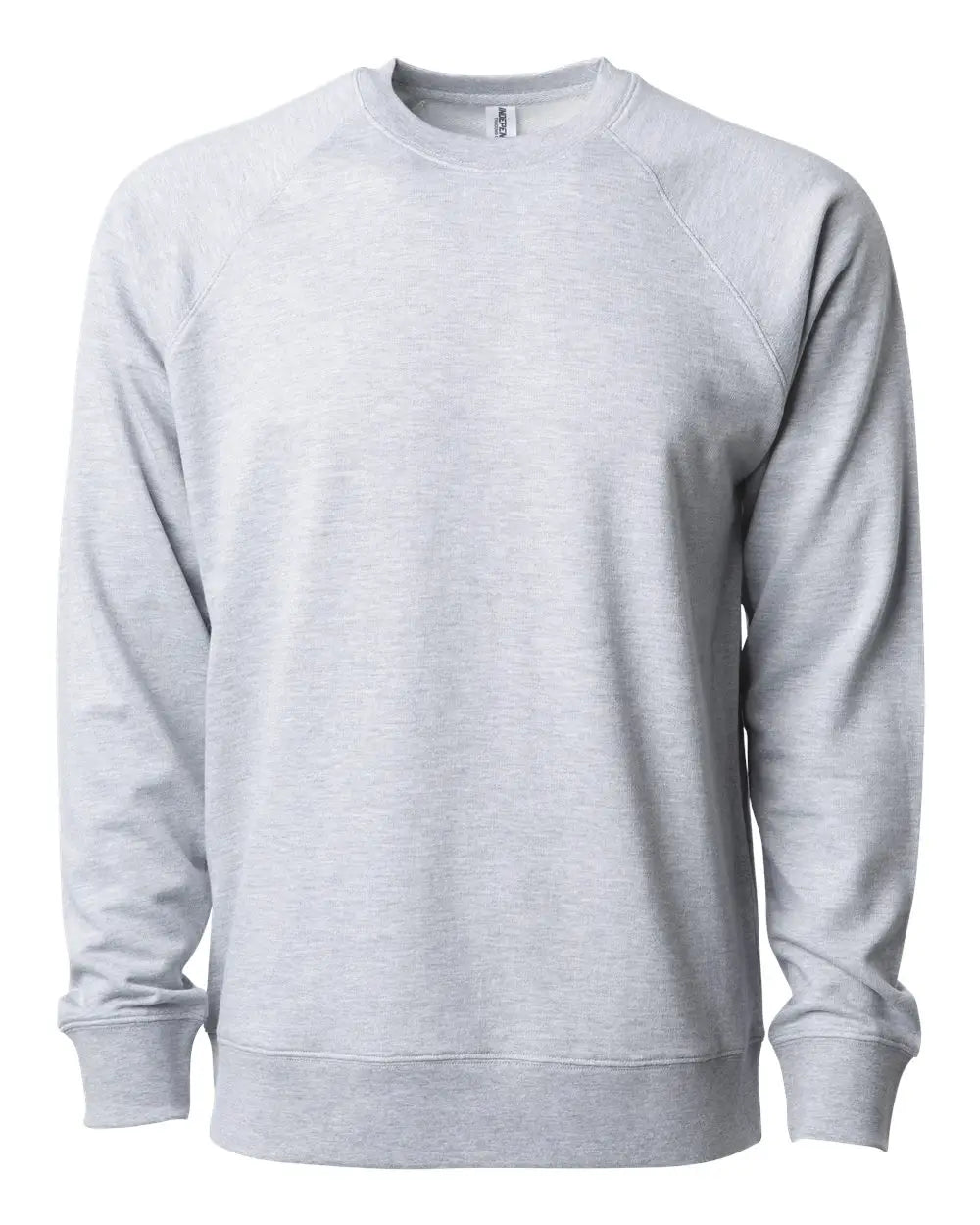 Independent Trading Co. Ss1000c Icon Lightweight Loopback Terry Crewneck Sweatshirt - Athletic Heather - Gray / Xs