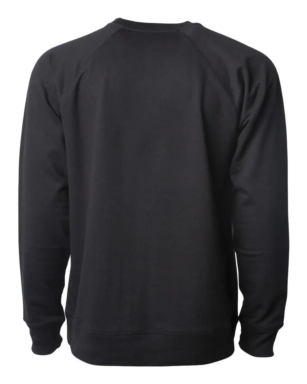 Independent Trading Co. Ss1000c Icon Lightweight Loopback Terry Crewneck Sweatshirt - Black - Xs