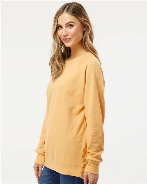 Independent Trading Co. Ss1000c Icon Lightweight Loopback Terry Crewneck Sweatshirt - Harvest Gold