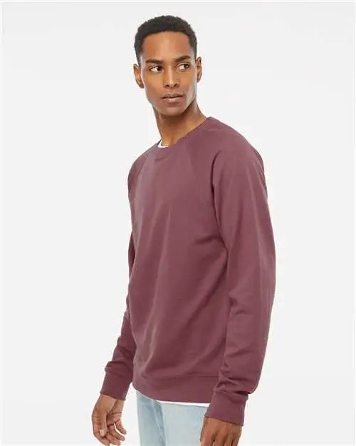 Independent Trading Co. Ss1000c Icon Lightweight Loopback Terry Crewneck Sweatshirt - Port