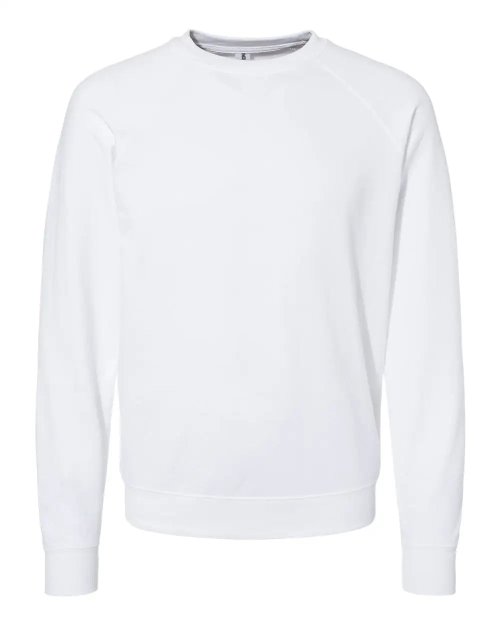 Independent Trading Co. Ss1000c Icon Lightweight Loopback Terry Crewneck Sweatshirt - White - Xs