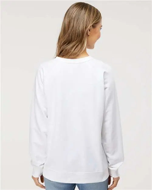 Independent Trading Co. Ss1000c Icon Lightweight Loopback Terry Crewneck Sweatshirt - White