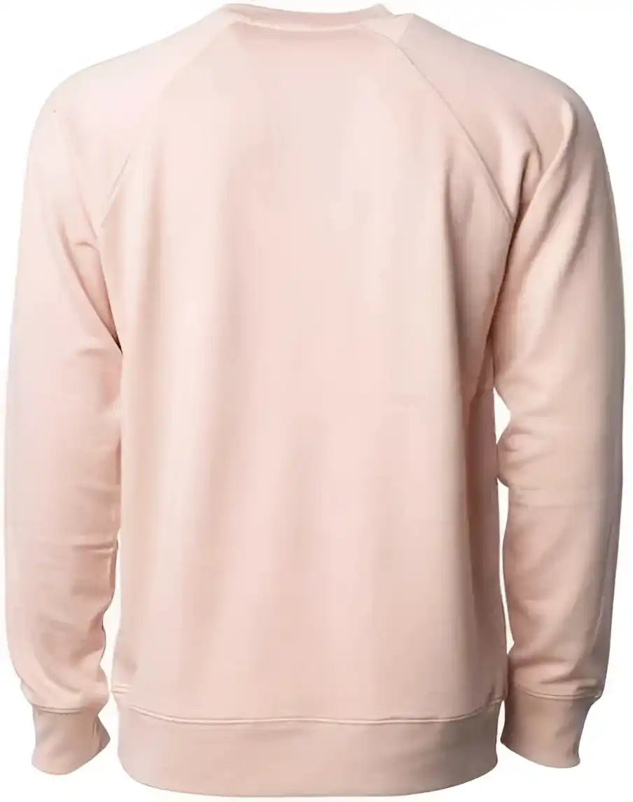 Independent Trading co Ss1000c Icon Unisex Lightweight Loopback Terry Crewneck Sweatshirt - Rose