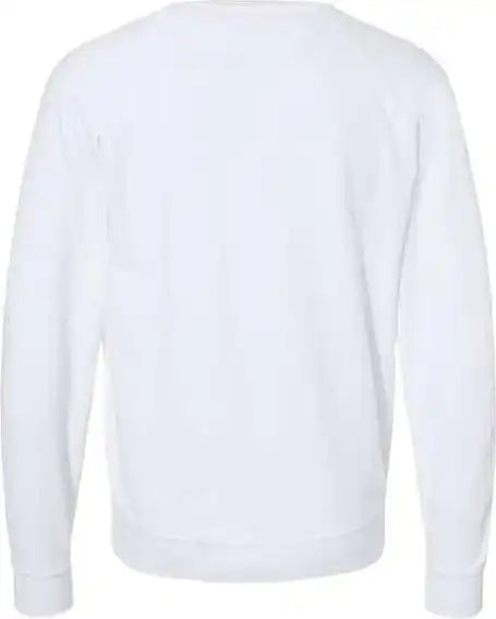 Independent Trading co Ss1000c Icon Unisex Lightweight Loopback Terry Crewneck Sweatshirt White