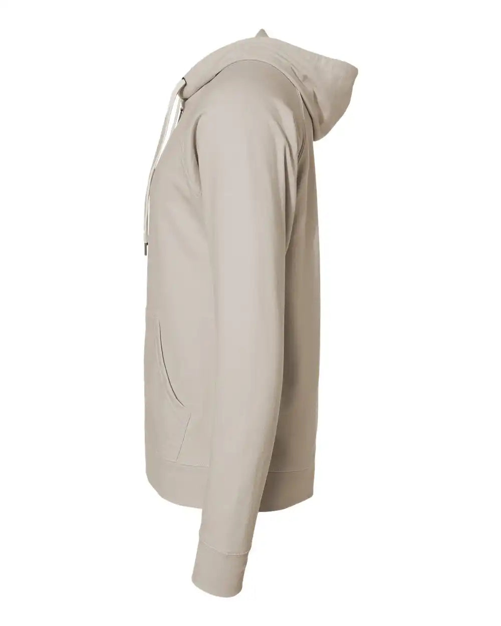 Independent Trading Co. Ss1000z Icon Lightweight Loopback Terry Full-zip Hooded Sweatshirt - Sand