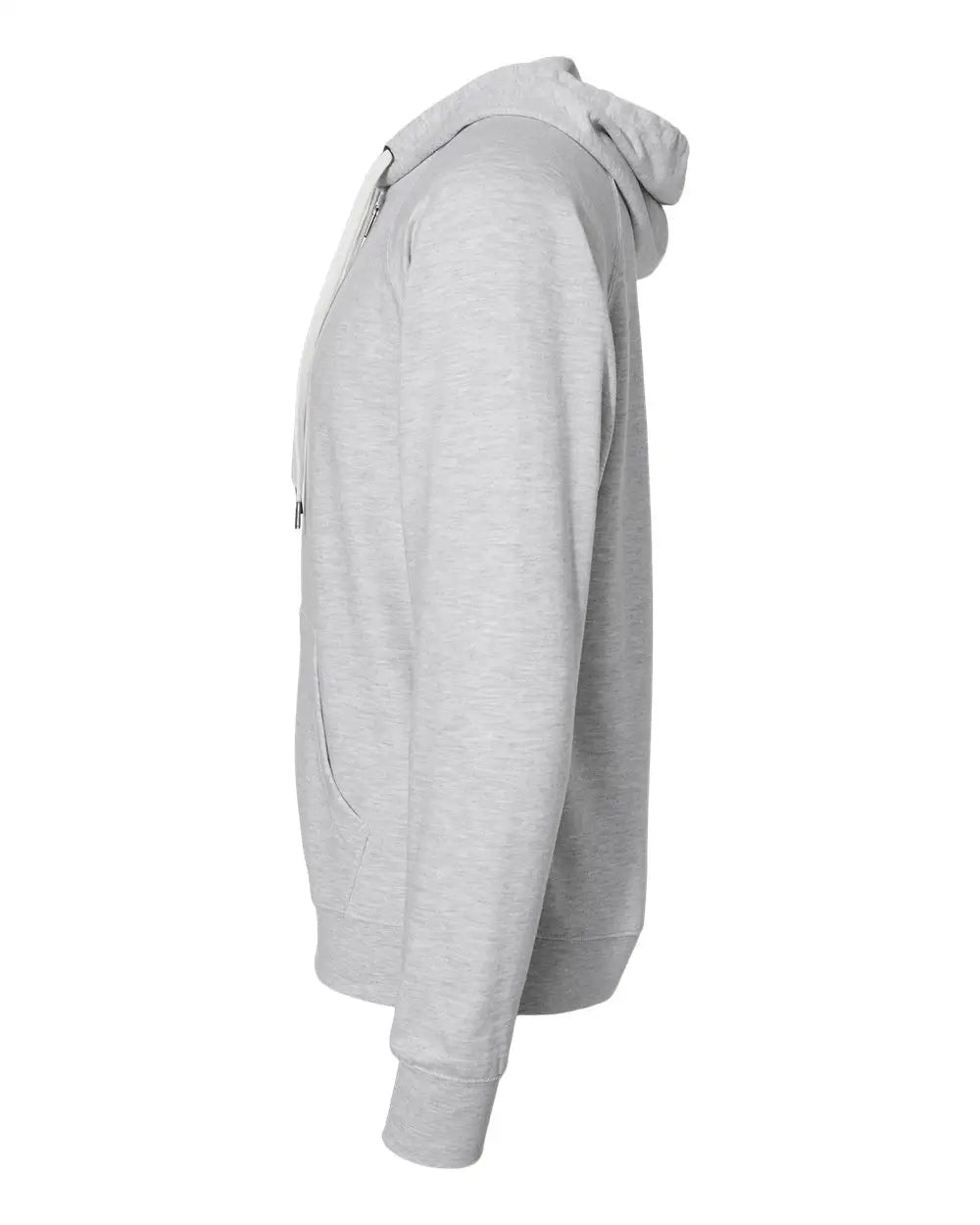 Independent Trading Co. Ss1000z Icon Lightweight Loopback Terry Full-zip Hooded Sweatshirt - Athletic Heather