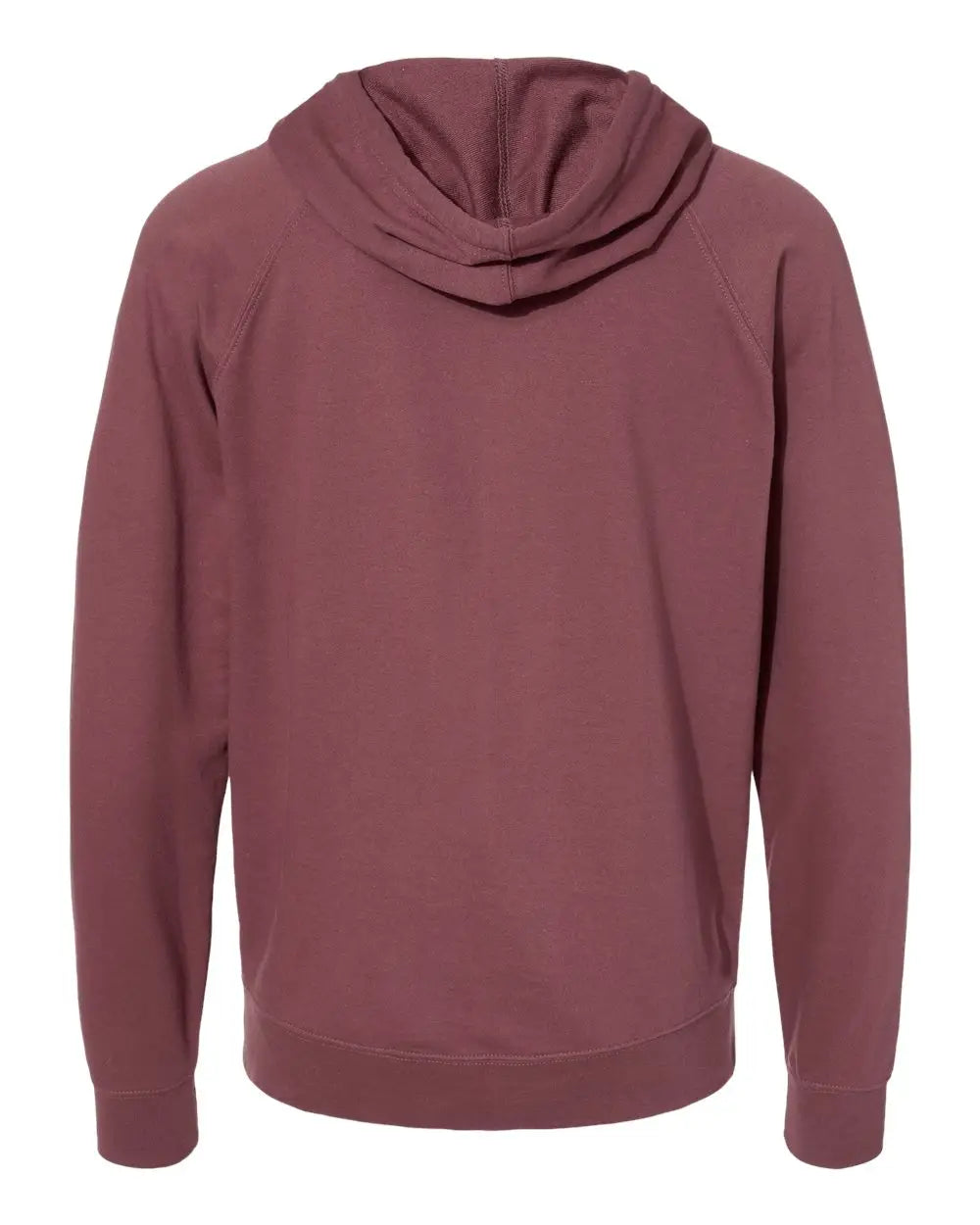 Independent Trading Co. Ss1000z Icon Lightweight Loopback Terry Full-zip Hooded Sweatshirt - Port - Maroon / Xs