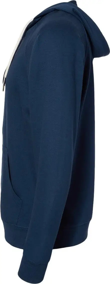 Independent Trading Co. Ss1000z Icon Lightweight Loopback Terry Full-zip Hooded Sweatshirt - Indigo
