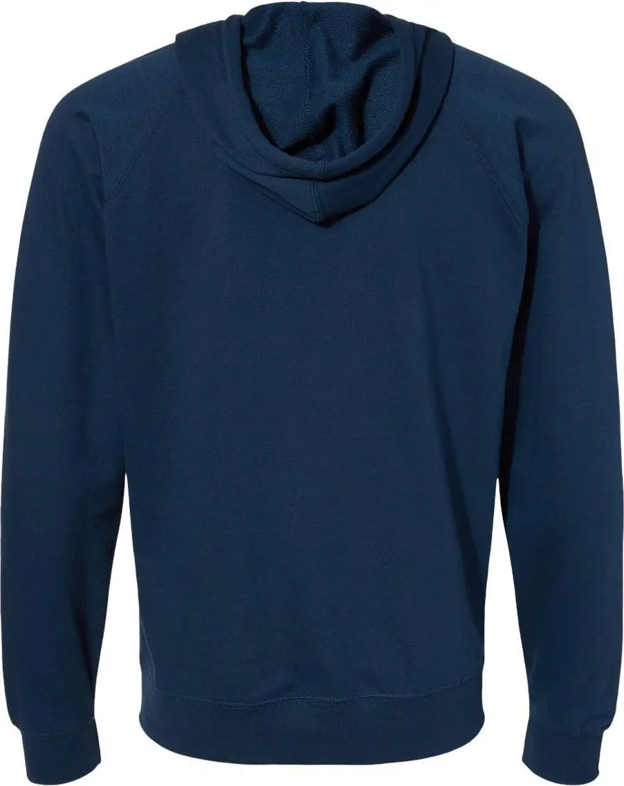 Independent Trading Co. Ss1000z Icon Lightweight Loopback Terry Full-zip Hooded Sweatshirt - Indigo