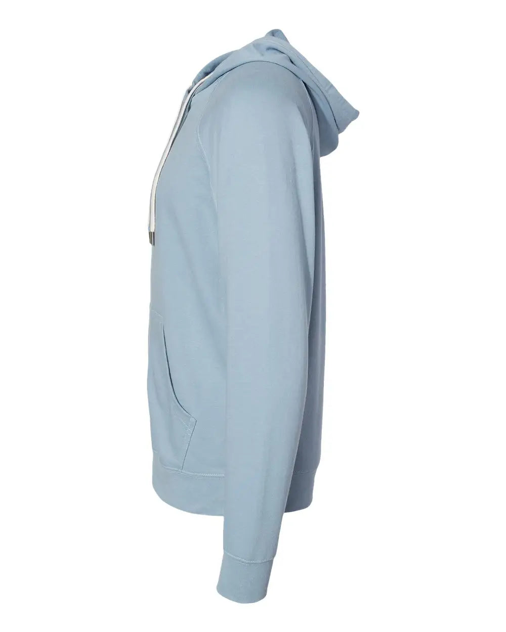 Independent Trading Co. Ss1000z Icon Lightweight Loopback Terry Full-zip Hooded Sweatshirt - Misty Blue