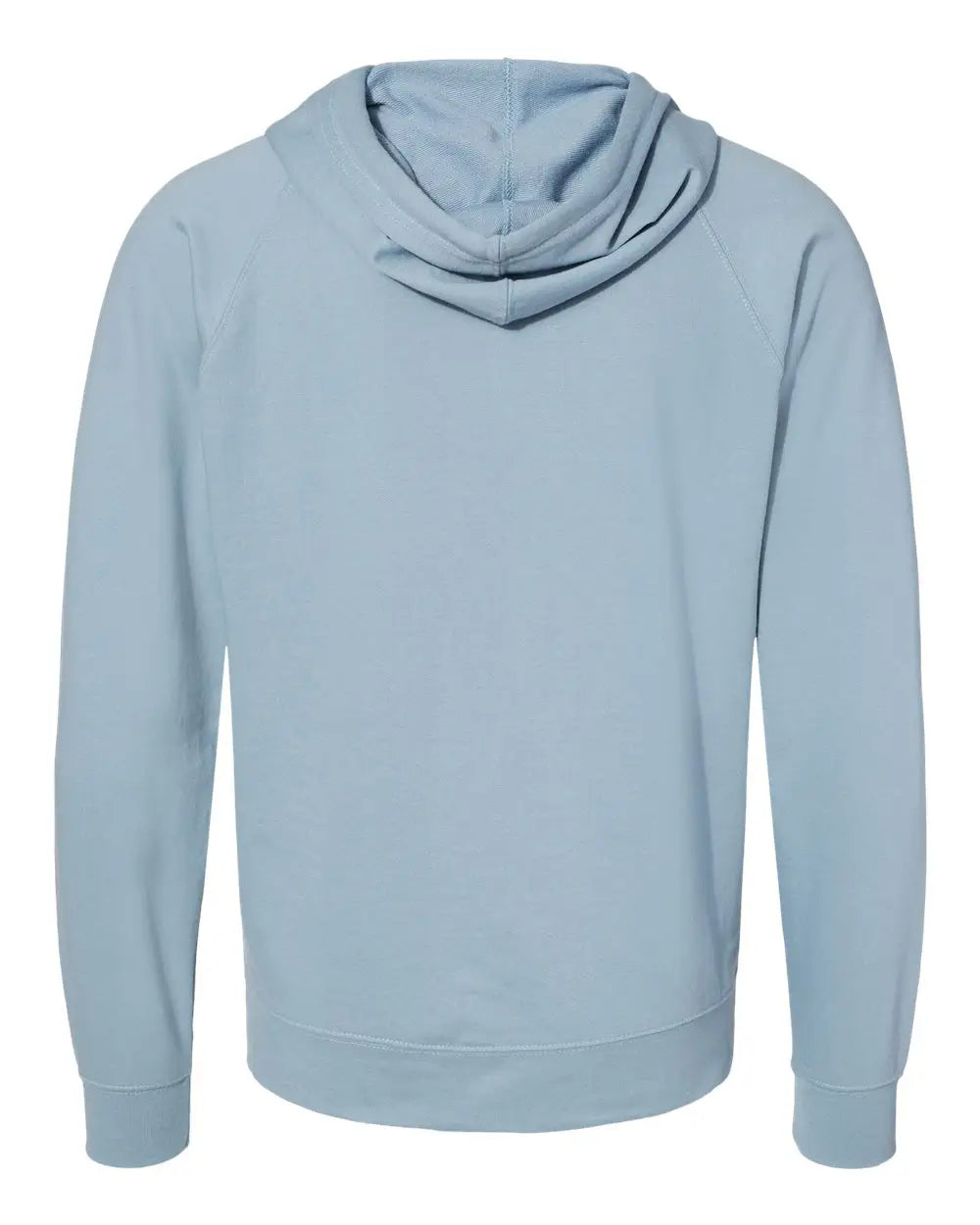Independent Trading Co. Ss1000z Icon Lightweight Loopback Terry Full-zip Hooded Sweatshirt - Misty Blue