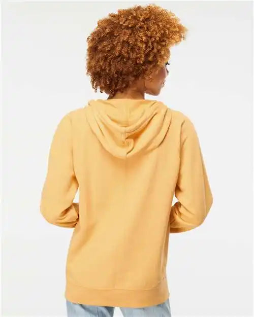 Independent Trading Co. Ss1000z Icon Lightweight Loopback Terry Full-zip Hooded Sweatshirt - Harvest Gold
