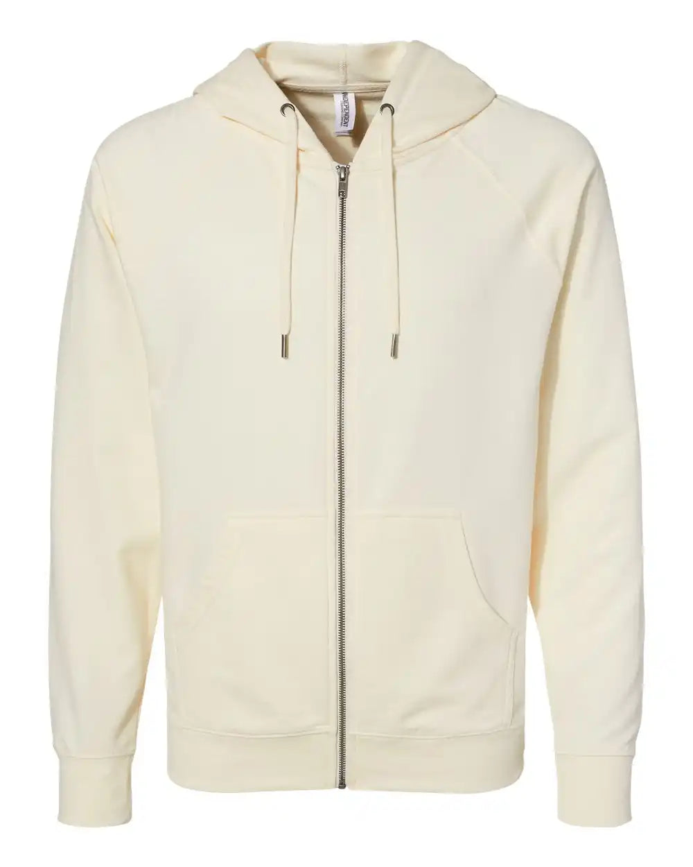 Independent Trading Co. Ss1000z Icon Lightweight Loopback Terry Full-zip Hooded Sweatshirt - Bone - Xs