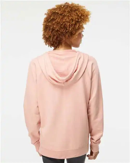Independent Trading Co. Ss1000z Icon Lightweight Loopback Terry Full-zip Hooded Sweatshirt - Rose