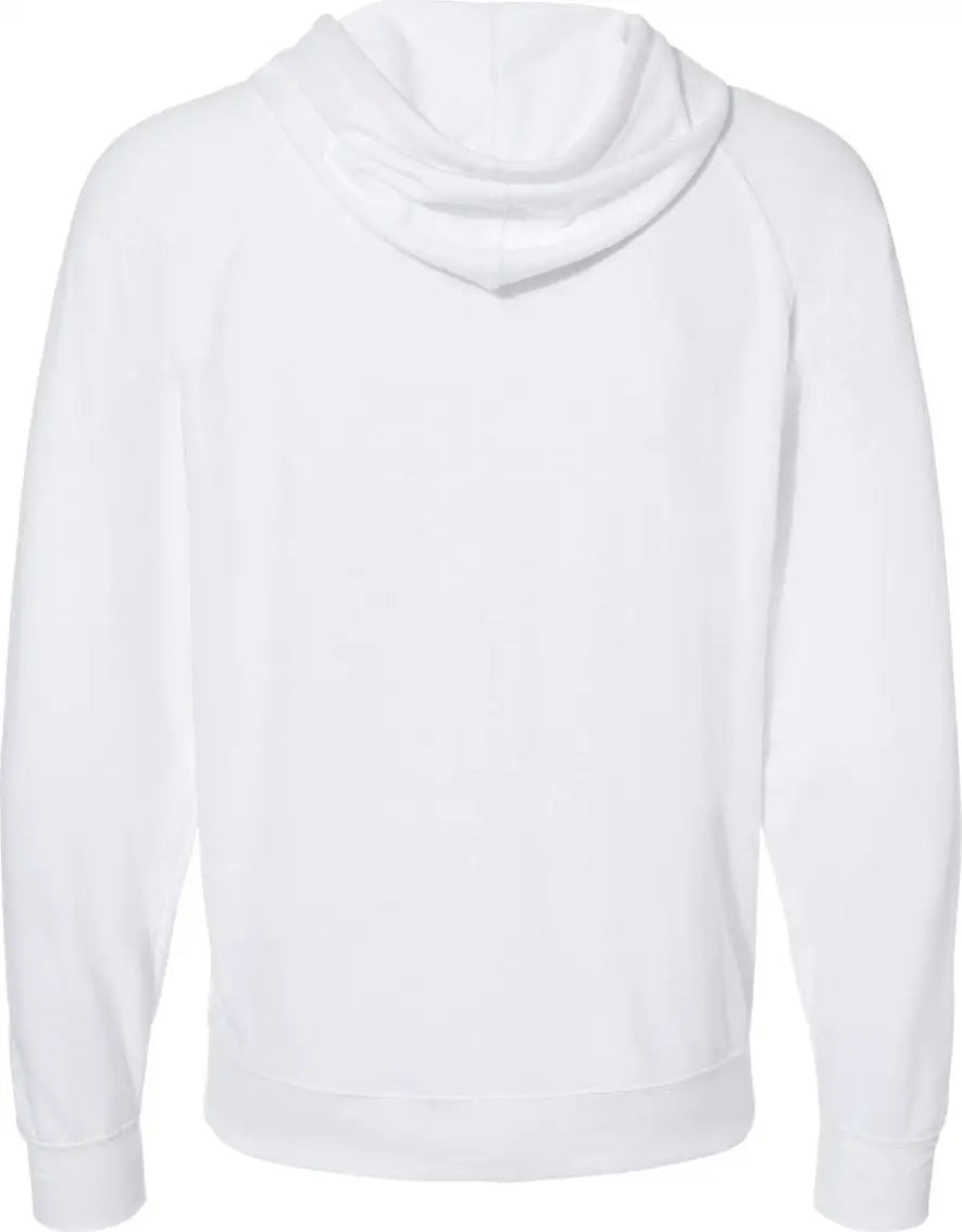 Independent Trading Co. Ss1000z Icon Lightweight Loopback Terry Full-zip Hooded Sweatshirt - White - Xs