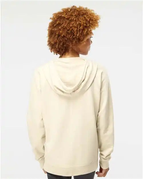 Independent Trading Co. Ss1000z Icon Lightweight Loopback Terry Full-zip Hooded Sweatshirt - Bone