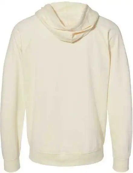 Independent Trading co Ss1000z Icon Unisex Lightweight Loopback Terry Full Zip Hooded Sweatshirt Bone