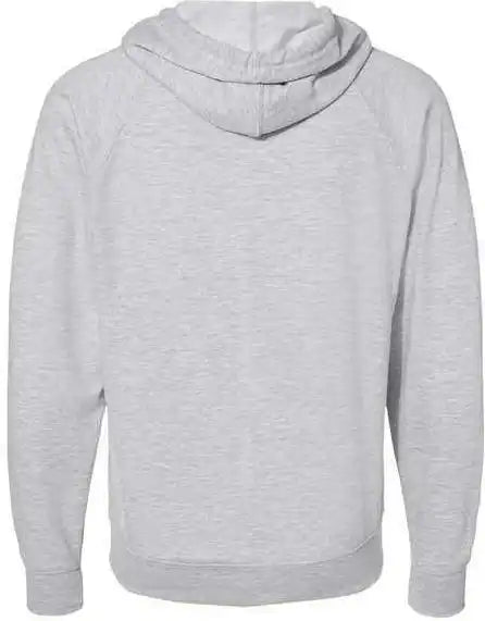 Independent Trading co Ss1000z Icon Unisex Lightweight Loopback Terry Full Zip Hooded Sweatshirt Athletic Heather