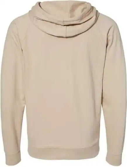 Independent Trading co Ss1000z Icon Unisex Lightweight Loopback Terry Full-zip Hooded Sweatshirt - Sand
