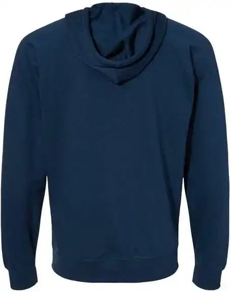 Independent Trading co Ss1000z Icon Unisex Lightweight Loopback Terry Full Zip Hooded Sweatshirt Indigo