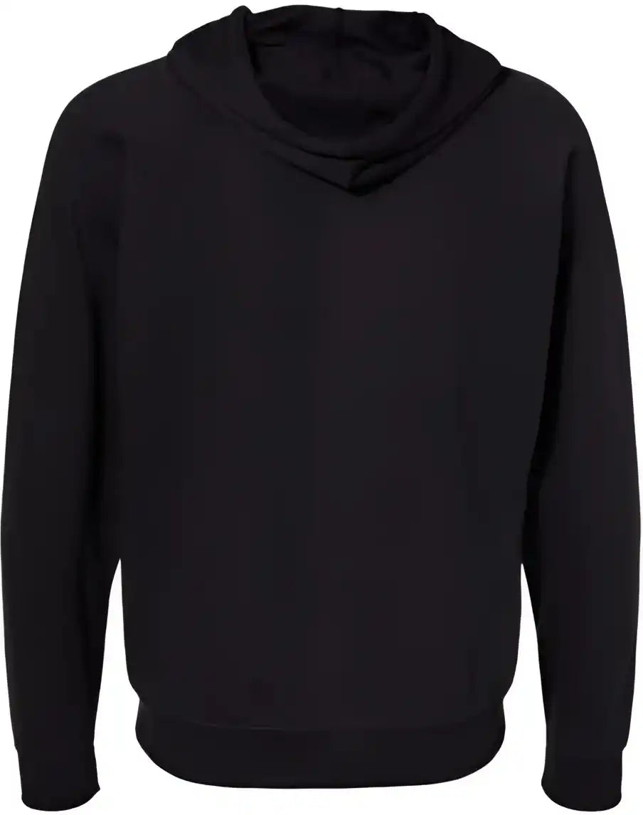 Independent Trading co Ss1000z Icon Unisex Lightweight Loopback Terry Full Zip Hooded Sweatshirt Black