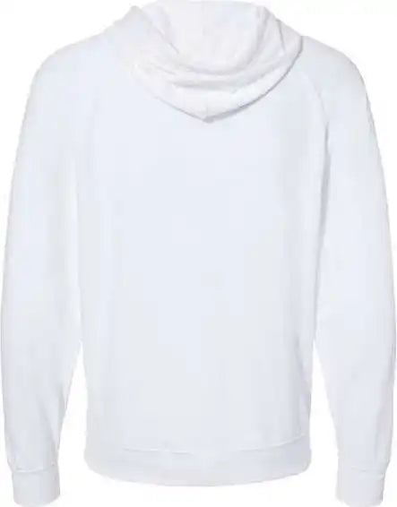 Independent Trading co Ss1000z Icon Unisex Lightweight Loopback Terry Full-zip Hooded Sweatshirt - White