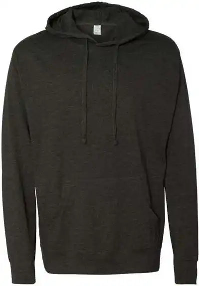 Independent Trading co Ss150j Lightweight Hooded Pullover t Shirt Charcoal Heather