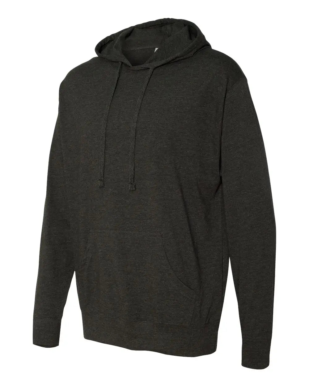 Independent Trading Co. Ss150j Lightweight Hooded Pullover T-shirt - Charcoal Heather - Dark Gray / Xs